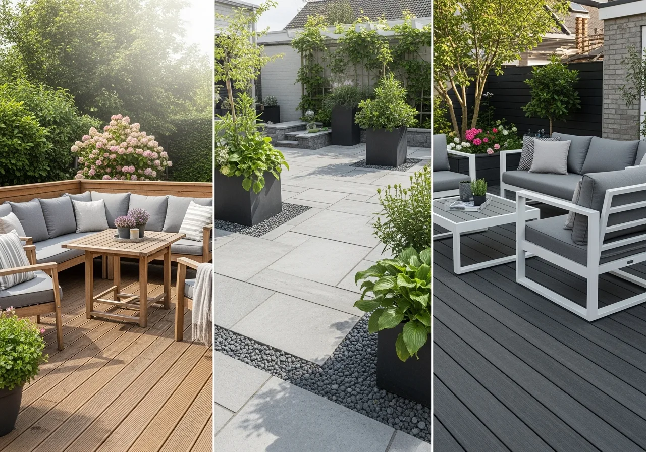 Terrassenbau im Garten: Holz, Stein oder WPC?