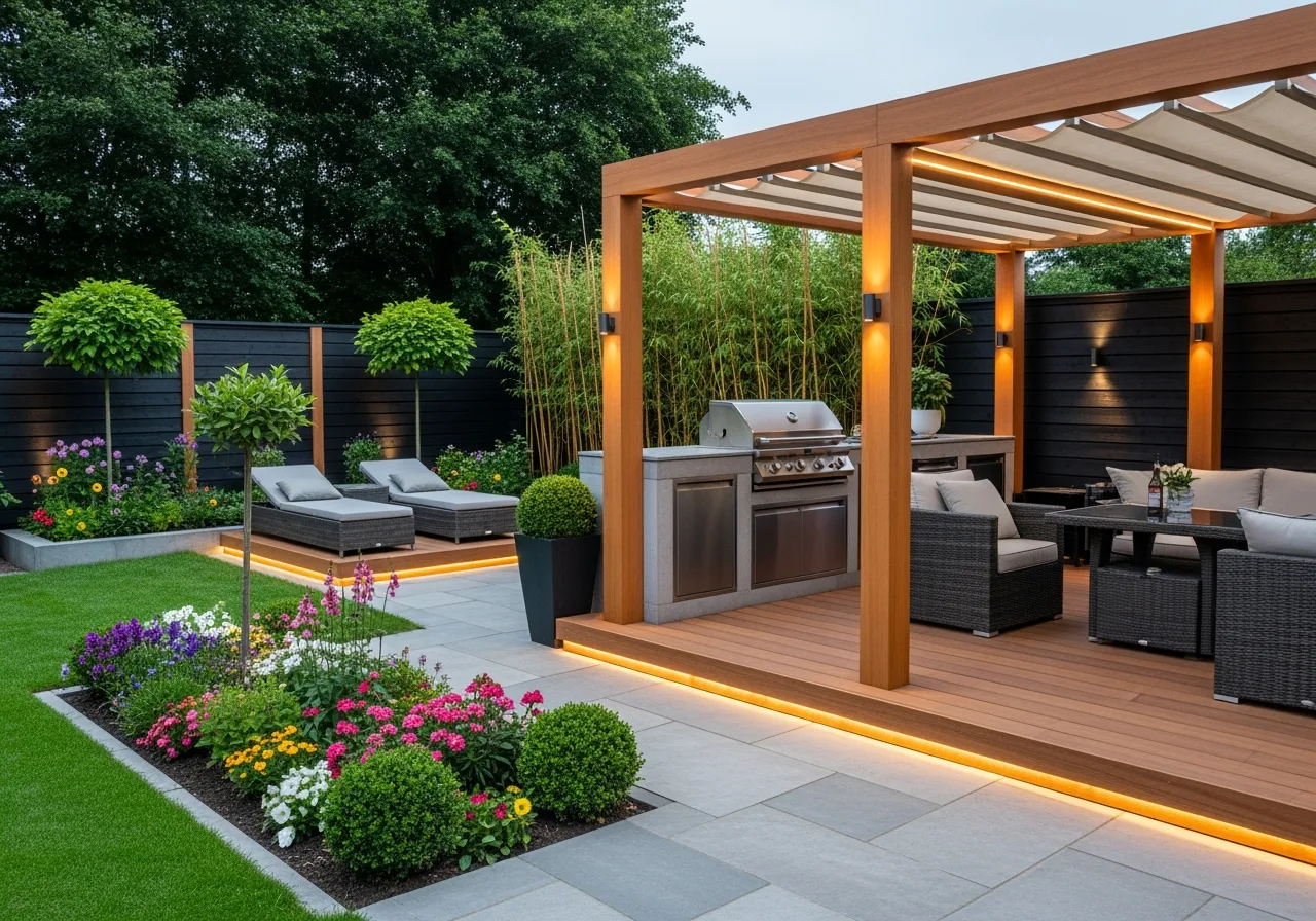Moderne Terrasse